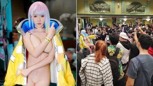 火辣Coser「正面全裸」亮相 眾人狂攝!PTT鄉民直呼真勇