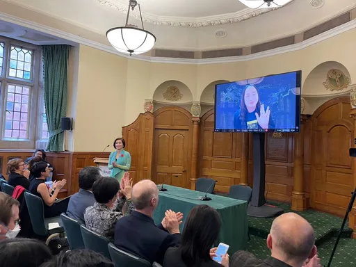 唐鳳出席國際廣播協會臺灣專場講座 分享抵禦資訊戰經驗