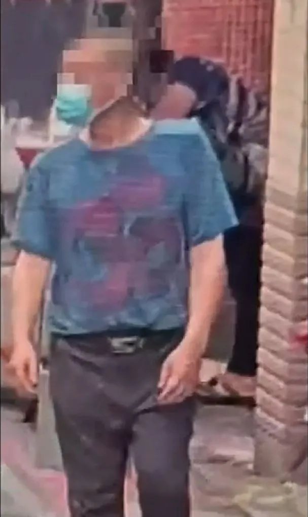 兇嫌於案發後第3天在士林夜市一處宮廟遭逮。警方提供