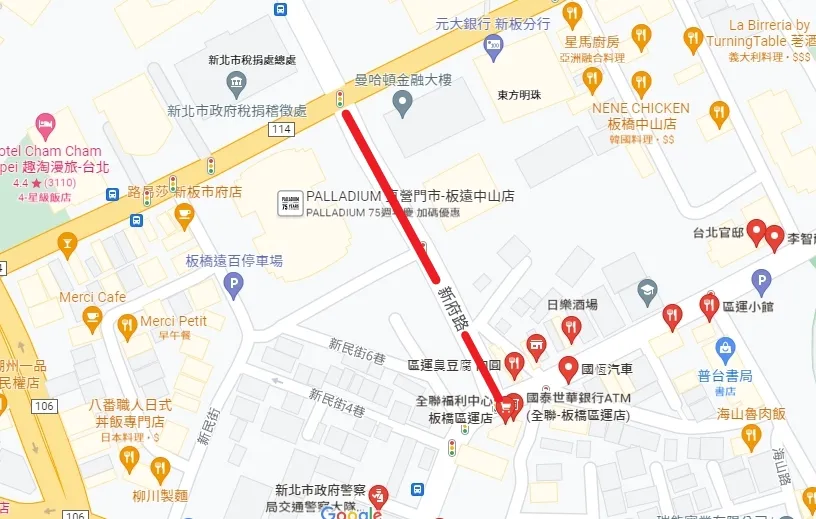 而候選人林佳龍所選場地,在新府路部分,則在本周四(24日)晚間7時開始,直至25日深夜12時為止全線封閉。警方提供