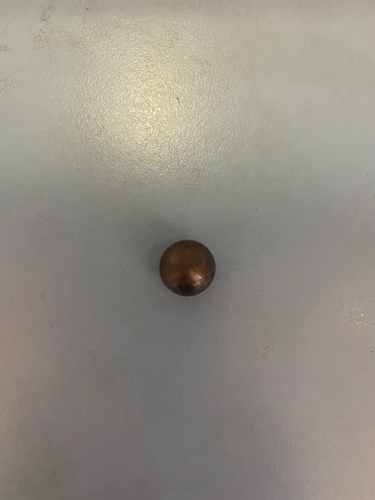 警方在案發現場起獲鋼珠彈。讀者提供