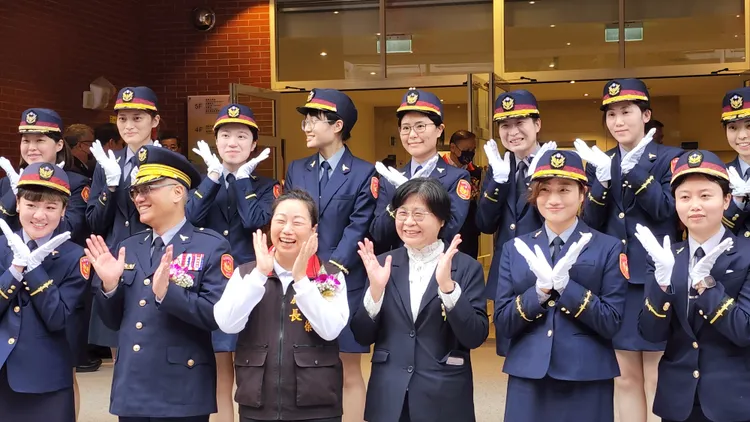 警政委員廖美玲表示，花蓮縣警察局是她的娘家。黃瑞娟攝
