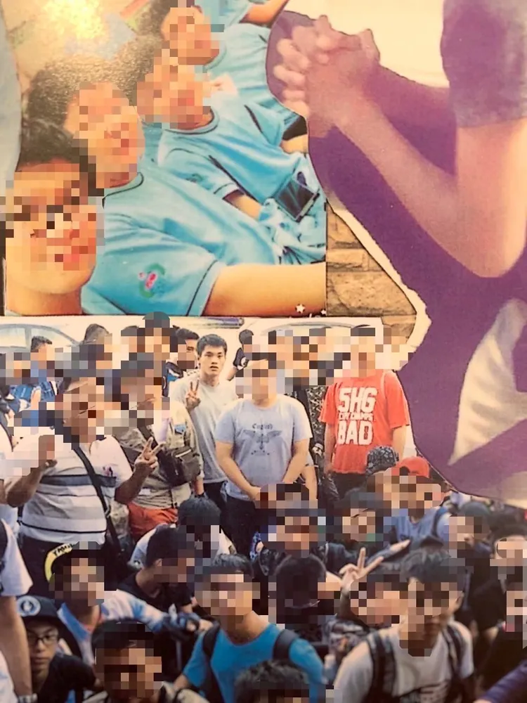 曾聖光高中熱愛運動好打抱不平深受同學喜愛。翻攝四維高中畢業紀念冊