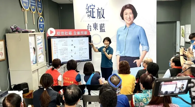 饒慶鈴認為劉櫂豪的政見在畫大餅。資料照片