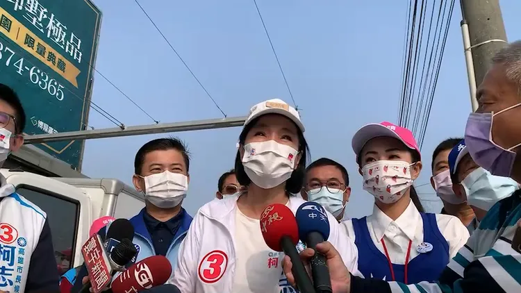 柯志恩表示，市民對治安問題非常關切，不需拘泥於數字層面。柯辦提供