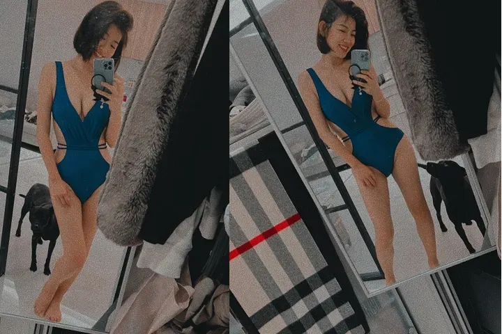 當然少不了比基尼養眼照。翻攝米可白臉書