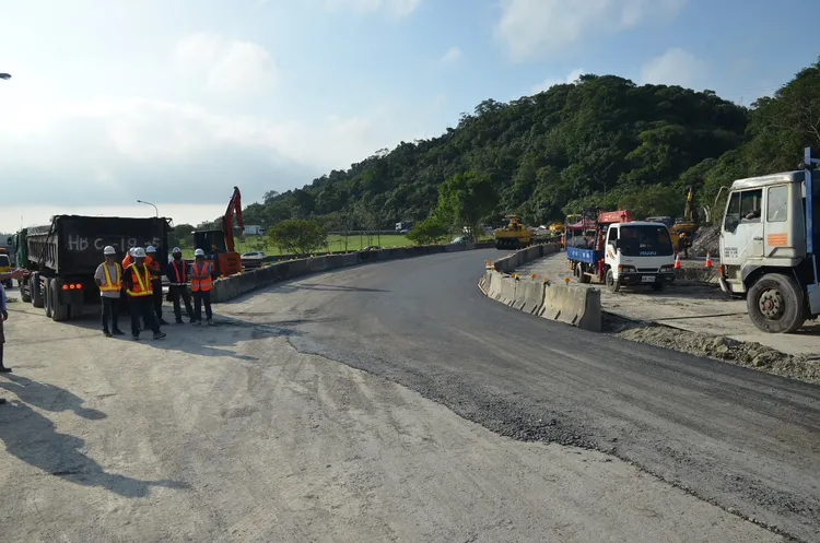 國道1汐止匝道明天恢復通車。蔡適應提供