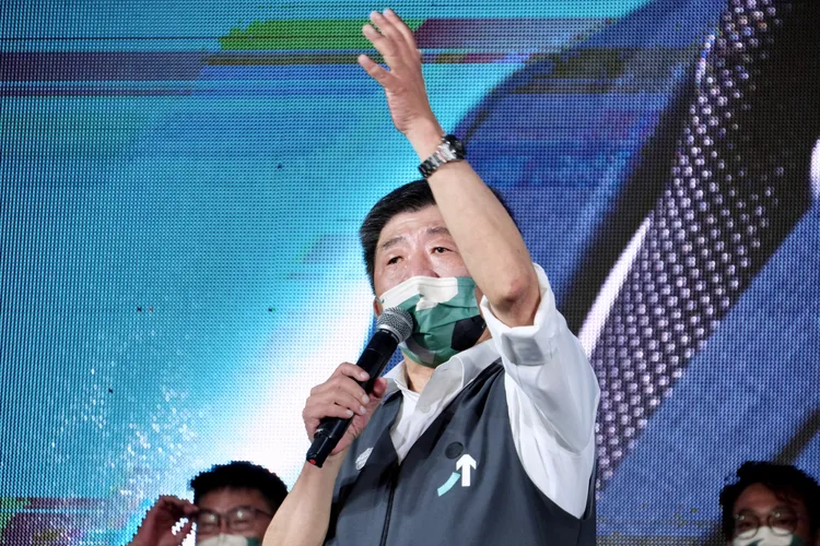 民進黨台北市長候選人陳時中。陳志淵攝