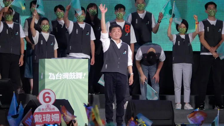 陳時中的致詞內容力求拉近與民眾距離。葉志明攝