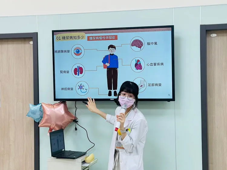 陳俐妏營養師提醒，隨現代飲食習慣改變，糖尿病人口不斷增加。大里仁愛醫院提供