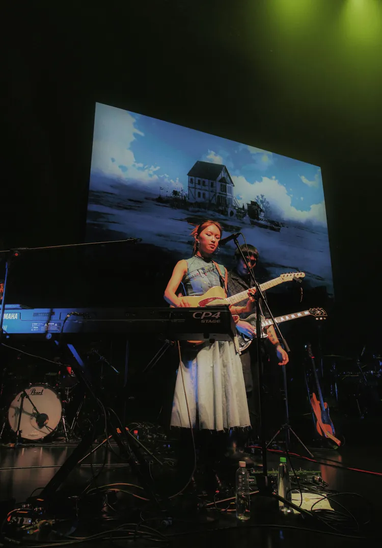 金音獎最佳新人得主LÜCY日前仙氣開唱。晚安島提供