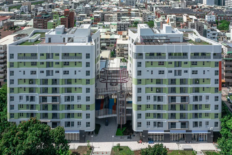 已完工的社宅「北屯好宅」。台中市政府提供