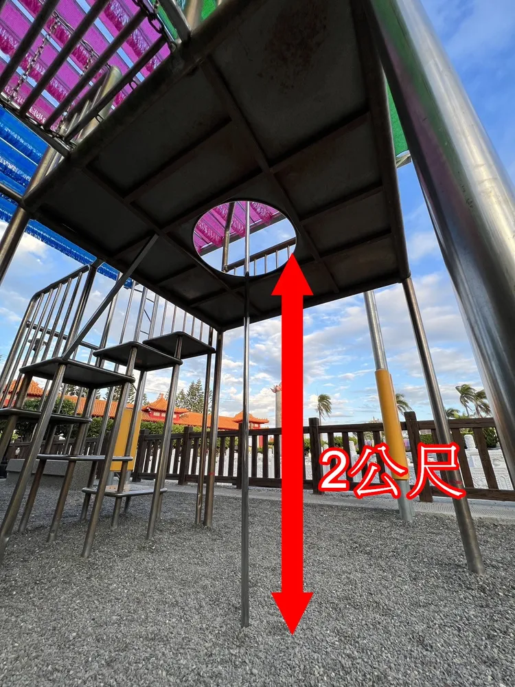 平台高度與地面相差約2米。魏嘉良攝