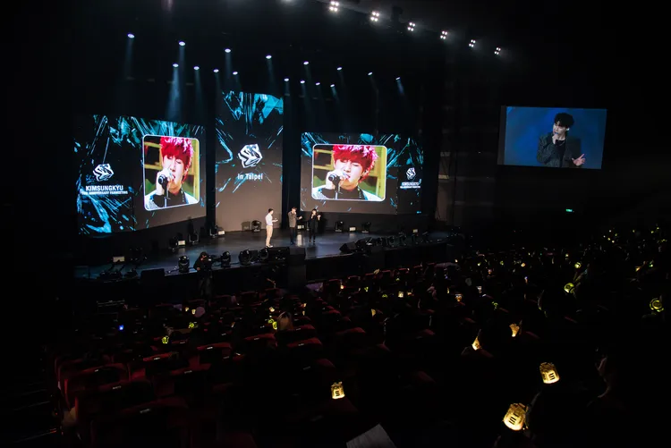 金聖圭今晚舉行見面會，吸引2000名粉絲捧場。華藝娛樂提供