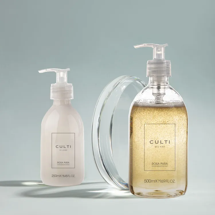 CULTI MILANO的潔膚露和潤膚乳，使用高濃度香氛成分，讓香氣持久繚繞。品牌提供