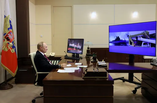 普丁遠距主持核動力破冰船下水　吹噓俄國北極影響力