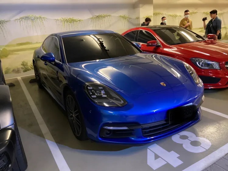 檢警查扣的名車。中檢提供