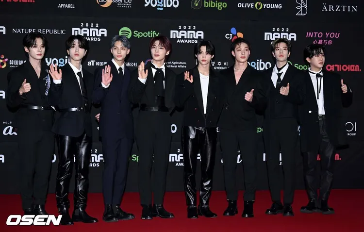 TWICE師弟團Stray Kids示範男友照。翻攝OSEN