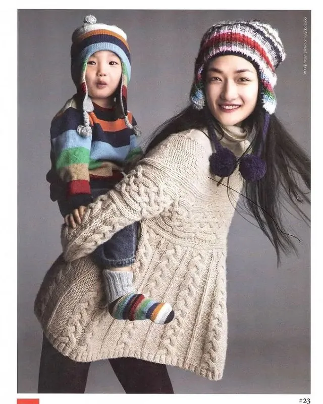 母子倆15年前曾一起為GAP拍攝廣告。翻攝ai_tominaga_official IG