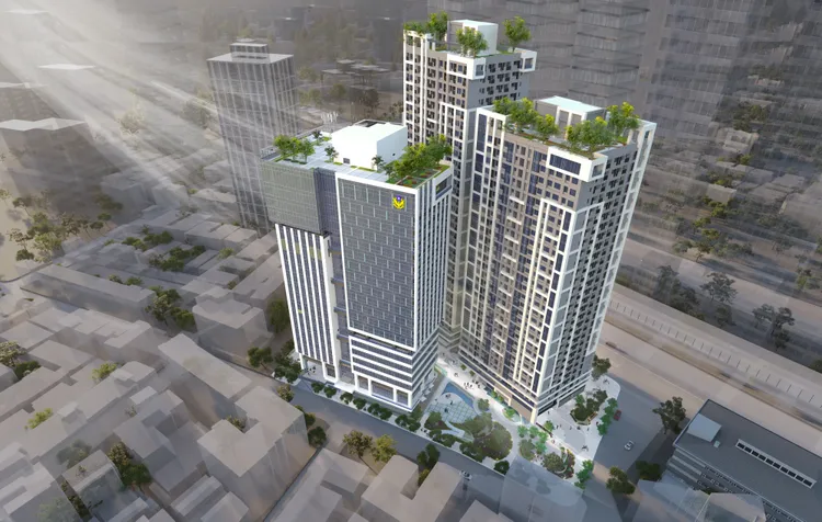 中和保二公辦都更案將打造3幢中和新地標。皇翔提供