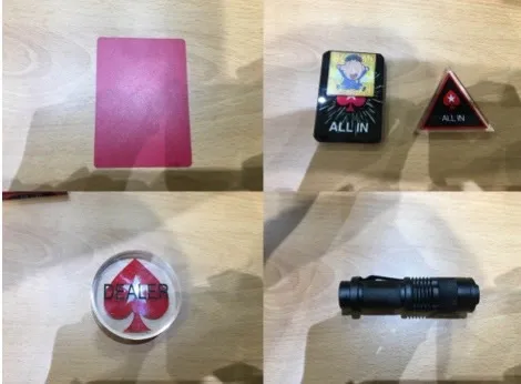 警方查扣的證物。翻攝畫面