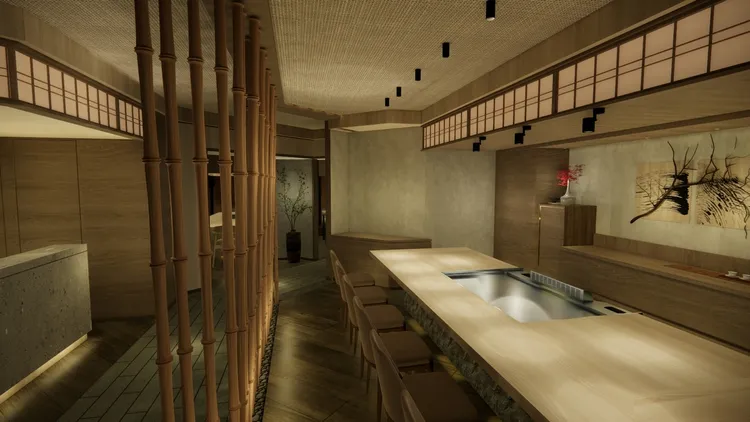 「阪前」主打日澳頂級和牛七吃，搭配龍蝦、活鮑、干貝等奢華海陸食材，每人1880元起。業者提供