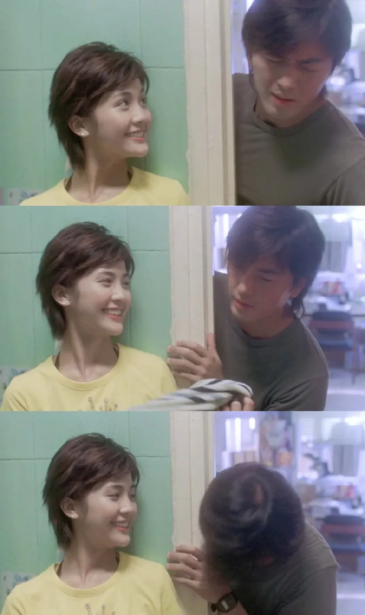 蔡卓妍和鄭伊健20年前一同主演電影《我老婆未滿十八歲》。翻攝微博