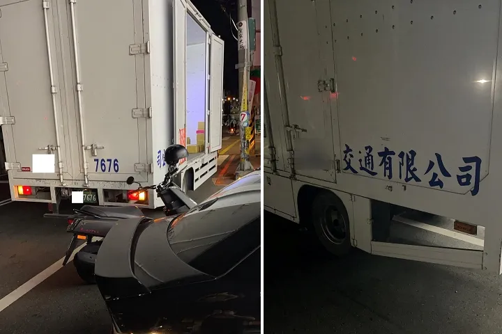 女网友表示一开始物流还从超商门口就远距离把包裹丢进车里。翻摄爆料公社