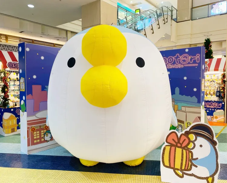 巨型充氣公仔萌度倍增。業者提供