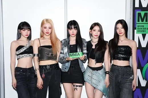 LE SSERAFIM獲得最佳女子表演獎。翻攝MMA