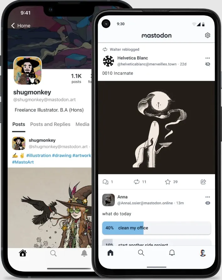 推特被馬斯克收購之後，Mastodon的註冊會員和App下載量大增。翻攝Mastodon官網