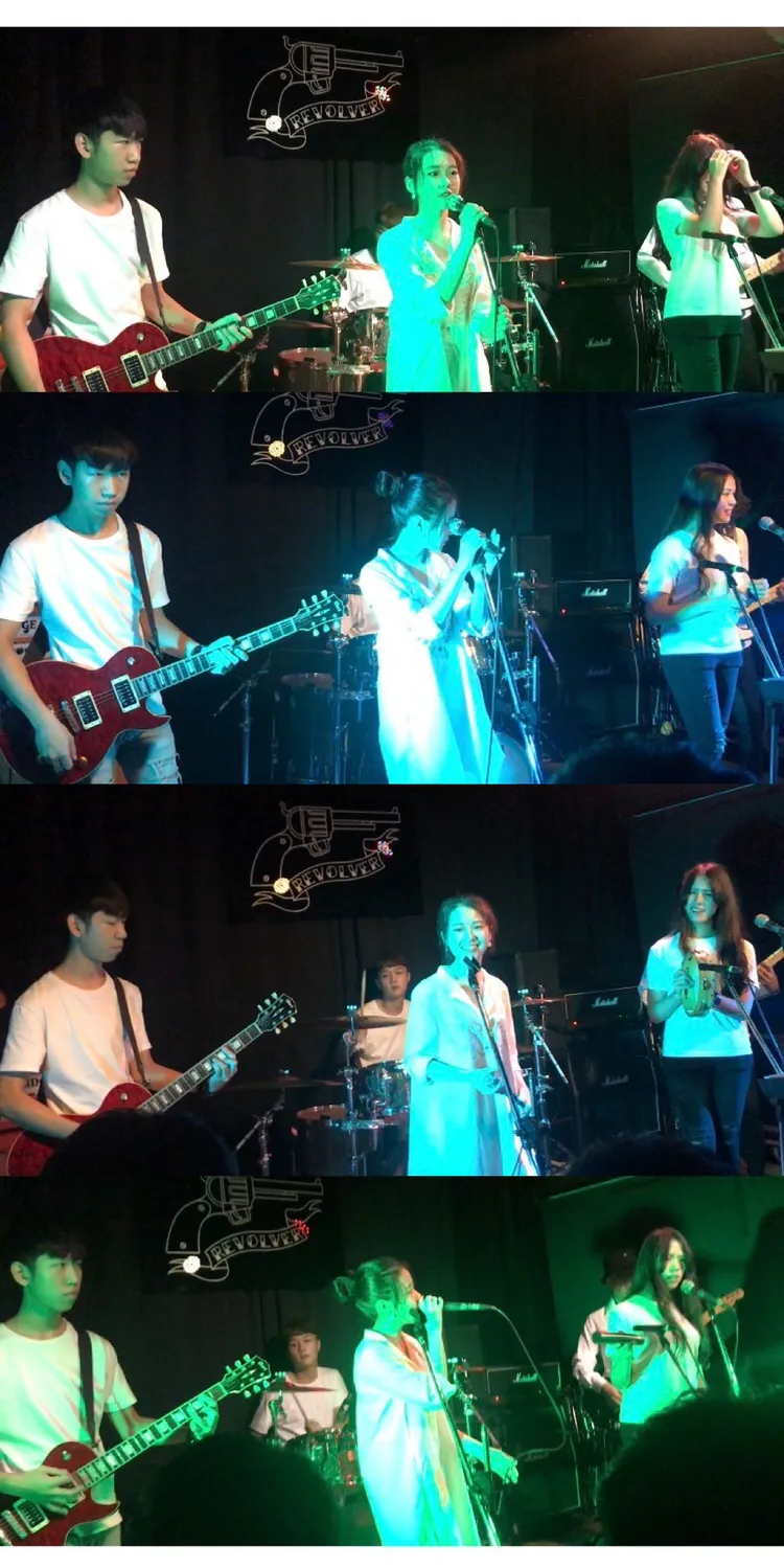 陳紫渝在學生時期曾擔任樂團主唱。陳紫渝提供