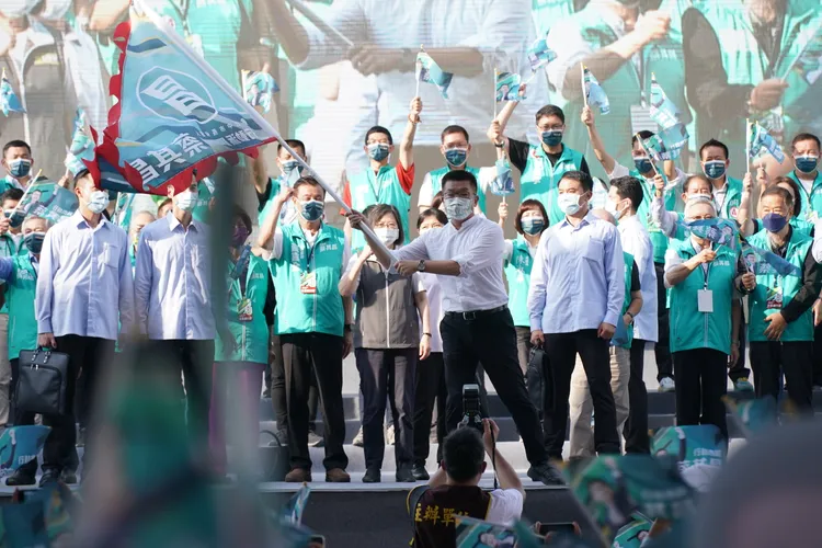 蔡其昌預告1119台中也將舉辦「翻轉中台灣」萬人造勢晚會，蔡總統也會到場。資料照片