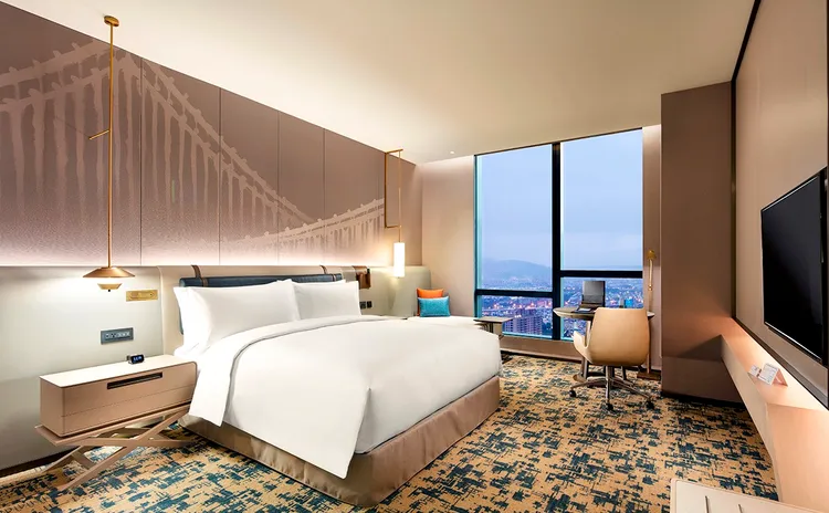 專案入住12坪希爾頓客房。台北新板希爾頓提供