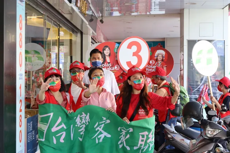 台灣客家聯盟花蓮力挺Kolas。Kolas競總提供