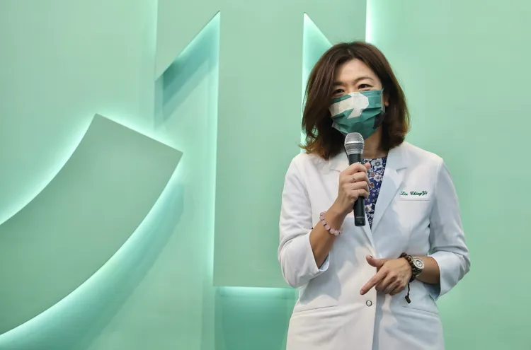 林靜儀批評，爆料事件根本是故意為了選舉。林林攝