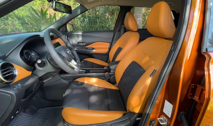 3D超體感舒壓皮椅應用下，座椅舒適度可說是Kicks的強項。陳志淵攝