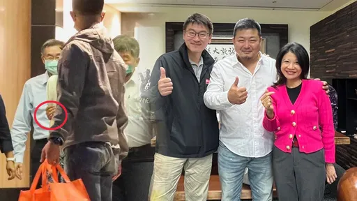  向陳時中致敬？ 梁文傑曬「主播妻被好友摟」照問：我該拳頭硬嗎？