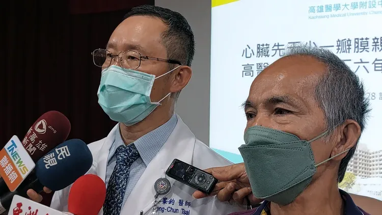 蔡峯鈞主任說，病人接受外科瓣膜置換手術後一星期即順利出院。凃建豐攝