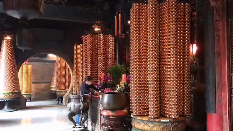 今天是農曆11月初一，也是彰化縣鹿港天后宮2023年點燈首日。民眾提供