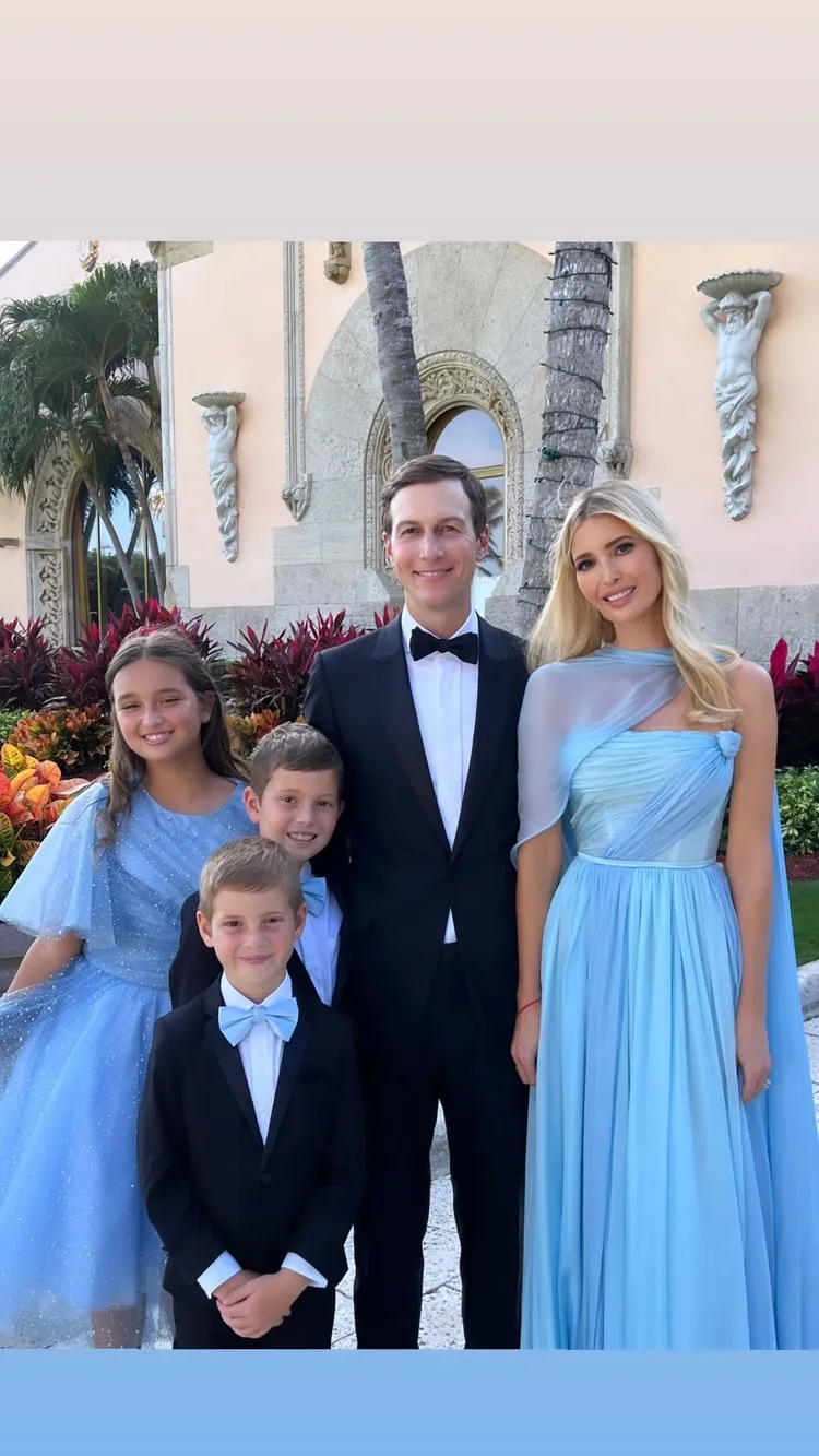 伊凡卡擔任伴娘，全家都出席觀禮。翻攝ivankatrump 