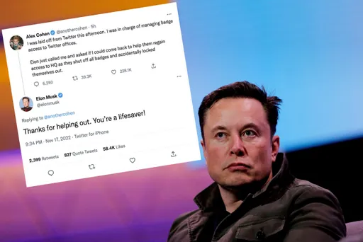 傳馬斯克被鎖門外向推特「管識別證的前員工」求救 網友笑:認真就輸了