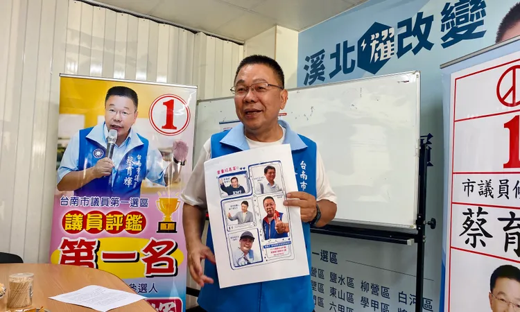 蔡育輝力邀馬英九、趙少康站台，為選情加分。王志弘攝