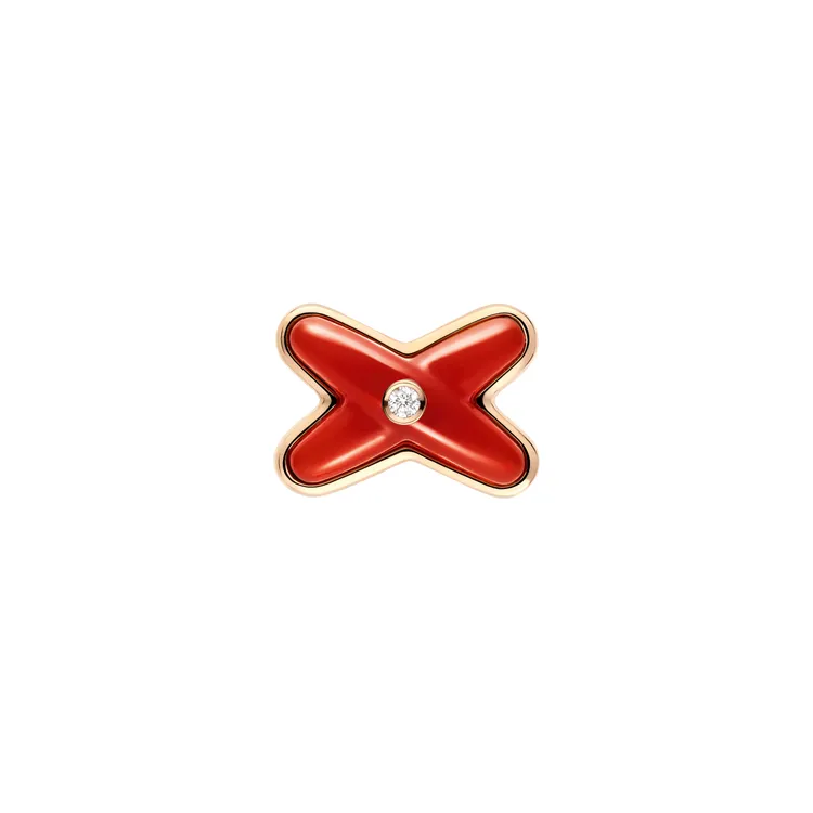 Jeux de Liens紅玉髓單邊耳環，約3萬8800元。品牌提供