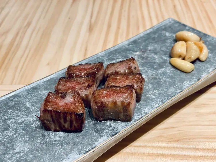 鹿兒島A5黑毛和牛。曾仲葳攝