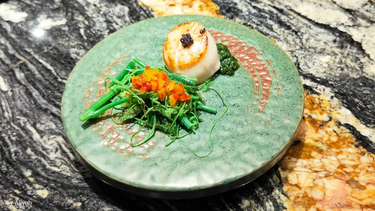 北海道大干貝/魚子醬。業者提供