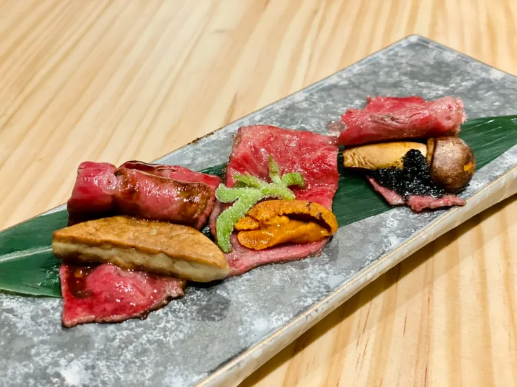 澳洲M9和牛名物3品。曾仲葳攝