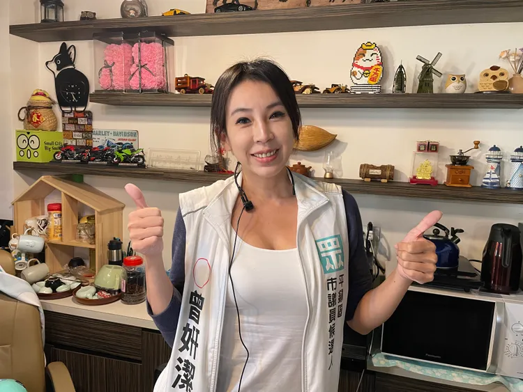 曾姸潔希望發揮所長，服務桃園鄉親。張沛森攝