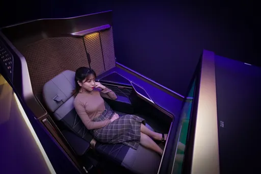 全台唯一!開箱「星宇航空A350頭等艙」 全平躺超大空間還有Mini Bar