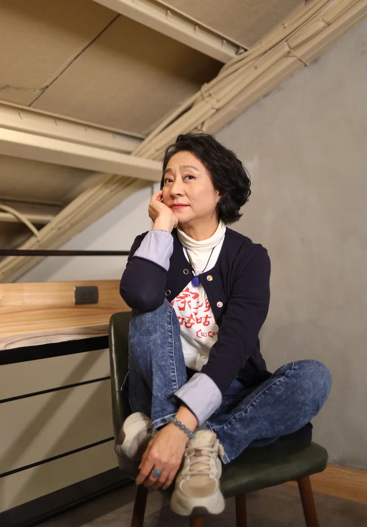 楊麗音受訪當天沒有經紀人隨同，面對年輕的記者也態度親切。陳明中攝